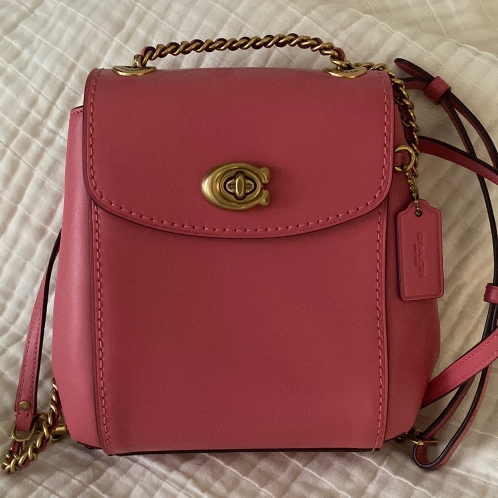 COACH coral 2 in 1 crossbody/ backpack purse